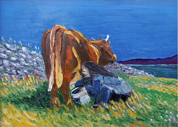 old-woman-milking-her-cow